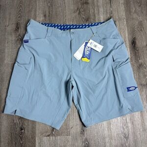 Aftco PACT Aftech Active Men's 40 Blue Stretch Fishing Shorts New